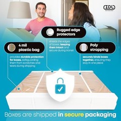 Tall Moving & Shipping Boxes 12x12x36 in 10-Pack Extra Strength Corrugated