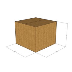 10x10x8 Corrugated Shipping Boxes 32 ECT Single-Wall, 5/Pack