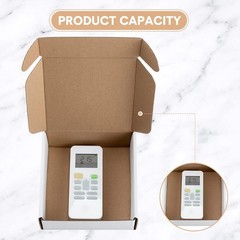 100 Pack 6x6x2in Corrugated Shipping Boxes White Cardboard Mailer Gift Boxes