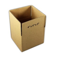 50 U-Line 4x4x3 Cardboard Shipping Boxes Corrugated Packing Mailer Box