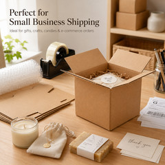 6.75×6.75×6.75 Cardboard Paper Boxes Mailing Packing Shipping Box Corrugated