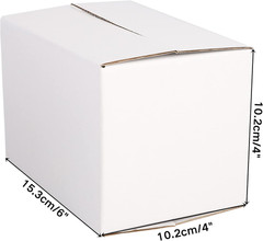 40 Pack Small Cardboard Boxes, 6 x 4 x 4 inches Mailing Boxes, Corrugated Packin