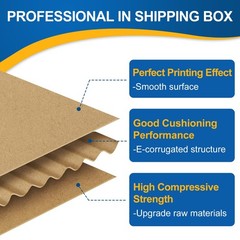 50 Pack 4x4x2 Small Shipping Boxes – Brown Corrugated Cardboard Mailer Boxes …