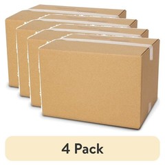Large Shipping Boxes 4 Pack Corrugated Cardboard Boxes 15x12x10 Inches for