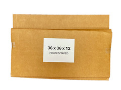 36″ x 36″ x 12″ CARDBOARD BOX – 200lb – SINGLE BOX