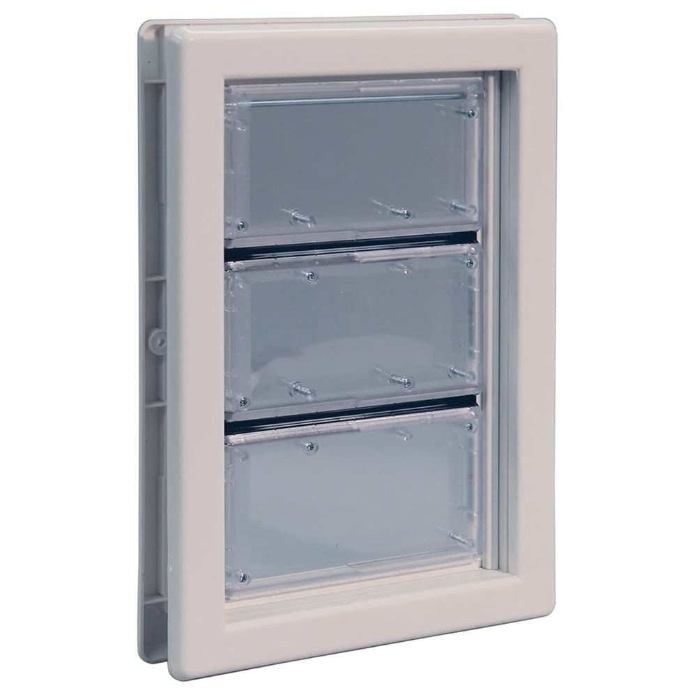 Ideal Pet Products Air Seal Pet Door with Telescoping Frame, Medium, 6-5/8″ x…
