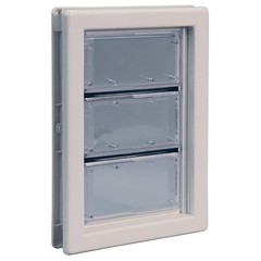 Ideal Pet Products Air Seal Pet Door with Telescoping Frame, Medium, 6-5/8″ x…