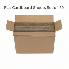 Flat Cardboard Sheets for Crafts – 8.5×11 Inch Bulk Corrugated Cardboard Shee…