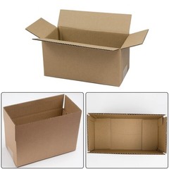 50 Pack 8x4x4 Inch Shipping Boxes Brown Corrugated Cardboard For Mailing