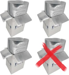 10″x7″x6″ Insulated Shipping Boxes for Frozen Food – 3 Pack Reusable Cooler Box