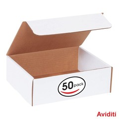 Mailer Boxes Small 9″L x 7 1/2″W x 3″H 50-Pack – Corrugated Cardboard Box for…