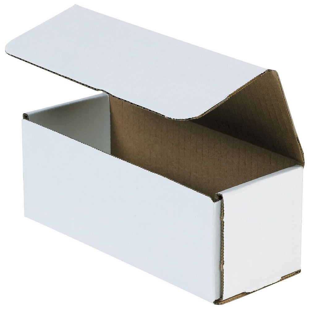 50 16″ x 5″ x 5″ White Corrugated Mailers Tuck Flap Boxes Free Ship