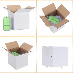 Sturdy 6x6x6 Shipping Boxes – Set of 40 White Packaging Solutions for Small Biz