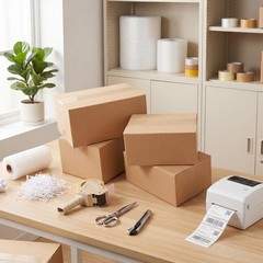 Assorted Sizes Shipping Boxes 30 Pack (10x7x5, 9x6x4,8x6x4), Corrugated Cardb…