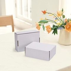 Recyclable 8x6x3 Shipping Box Set of 25 – Convenient Mailers with Stickers