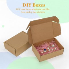 Convenient 6x4x2 Inch Shipping Boxes Pack of 20 – Effortless Assembly & Quality