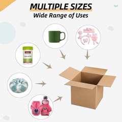 Sturdy and Recyclable 5x5x5 Inch Mailing Boxes – Pack of 6 for Easy Packing