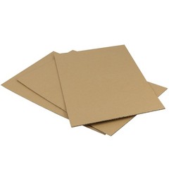 50 Pack 11×17 In Brown 1/8 In Thick Chipboard Corrugated Cardboard Sheets