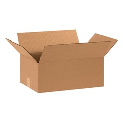 AVIDITI 15 x 10 x 6 Corrugated Cardboard Boxes, Medium 15L x 10W x 6H, Pack of 2