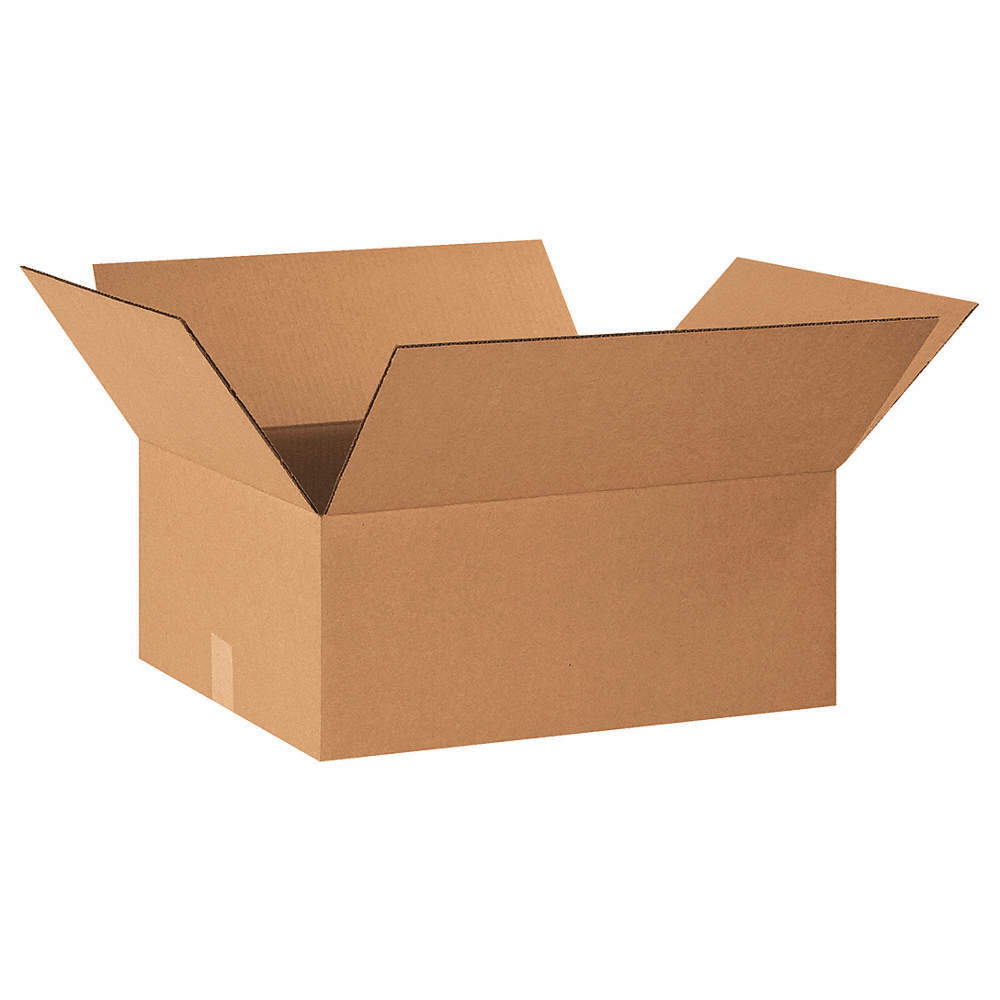 GRAINGER APPROVED 55VH72 Shipping Box,Single Wall,32 ECT,Kraft PK 20