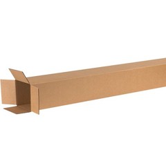 6672 Tall Corrugated Cardboard Box 6″ L x 6″ W x 72″ H, Kraft, for Shipping, …