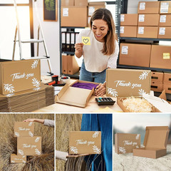 Inner Measurement 9X6X3 Inches 25 Pack Shipping Boxes Brown Small Business Maili