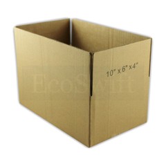 35 10x6x4 EcoSwift Cardboard Packing Moving Shipping Boxes Corrugated Box Carton