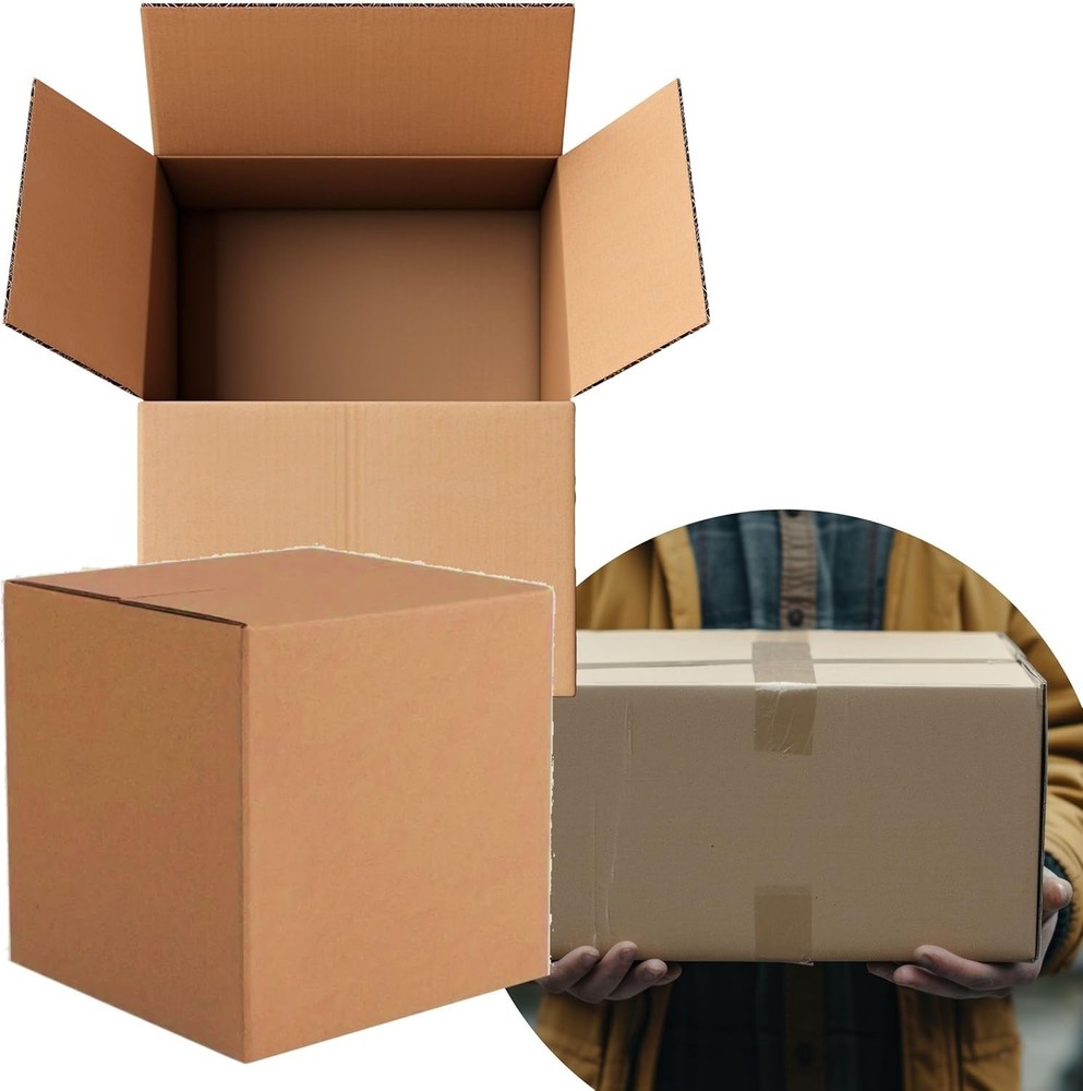 14X14X14 Medium Moving & Shipping Boxes, Extra Strength, Heavy-Duty Corrugated C