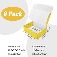 Lightweight 12x9x4 Inch Shipping Boxes – Perfect for Small Business & Gifts