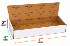 7x4x2 White Corrugated Shipping Mailers Packing Box Boxes 50-2000