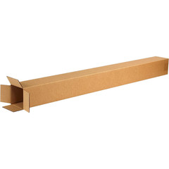 Tall Corrugated Shipping Boxes 4x4x48 – 25 Pack for Storage Solutions