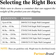 PARTNERS 12 X 6 X 2 Corrugated Cardboard Boxes, Long 12″L X 6″W X 2″H, Pack of