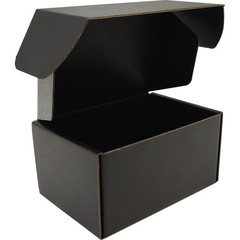 Lmuze 6x4x3 inches Small Shipping Boxes Set of 50 – Black Mailer Corrugated C…