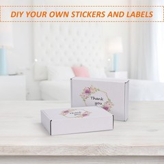 Set of 30 White Mailing Boxes 6x4x1 – Effortless Assembly for Small Business