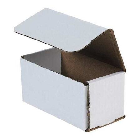 Zoro Select M633 Corrugated Mailers, 6″ X 3″ X 3″, White, 50/Bundle