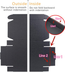 Small Black Shipping Boxes for Small Business Pack of 25-9X6X4 Inches Cardboard
