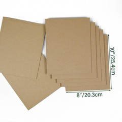 50 Pack Brown Corrugated Cardboard Sheets 8″L x 10″W, Flat Kraft Sheet for DI…