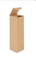 100 Reverse Tuck Cartons Boxes – Kraft, 2 1/2 x 2 1/2 × 8″ Free Fast Shipping In
