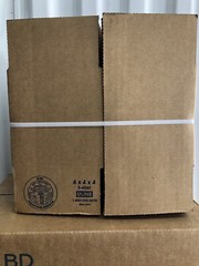 25 – 4 x 4 x 4″ U-Line Corrugated Kraft Shipping Boxes S-4040 (5518)