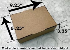 100 Pieces 9″ x 6″ x 3″ Corrugated Security Mailer Shipping Box Boxes 📦