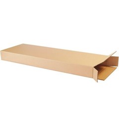 5 Pack Electric Guitar Cardboard Shipping Boxes Side Load Corrugated 18″X6″X45″