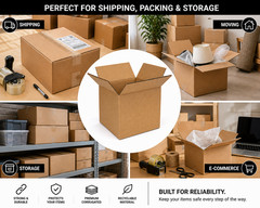 25 4x4x4 Cube Corrugated Shipping Packing Moving Mailing storage Cartons Boxes