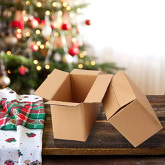 Shipping Boxes Mailers 8X6X4 Inches Corrugated Cardboard Small Packing Kraft Mo