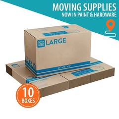 (10 pack) Large Moving Boxes, 27L x 15W x 17H, Kraft
