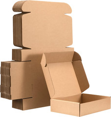 Small Shipping Boxes 12X9X3 Inches – Kraft Brown Corrugated Cardboard Boxes (20-