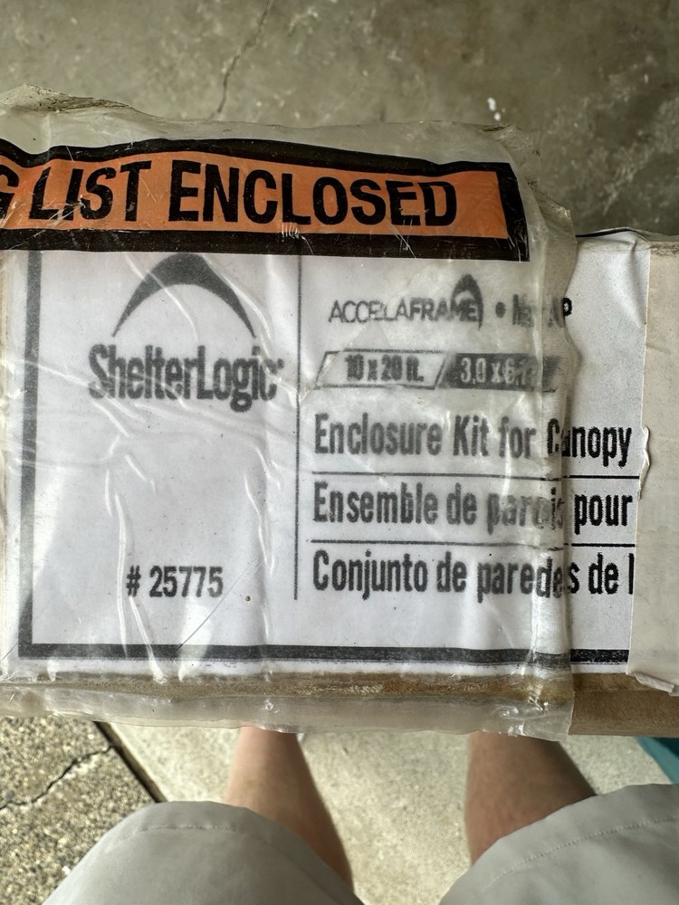 ShelterLogic AccelaFrame Heavy Duty Canopy Enclosure No Frame, 25775