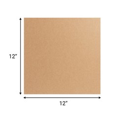 50 Pack Corrugated Cardboard Sheets 12X12 Inch Brown Cardboard Sheets, Square…