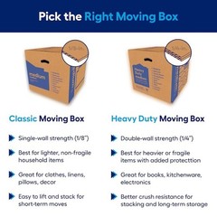 Classic Cardboard Moving Box with Handle Holes Fast shipping and Any Size