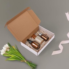 Brand New Shipping Boxes Set of 30, White Corrugated Cardboard Mailer for Sma…