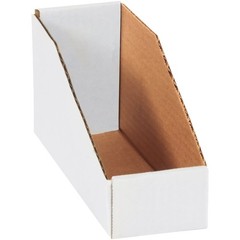 Open Top Bin Boxes, 3″ x 9″ x 4-1/2″, Oyster White, 50/Bundle